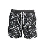 Maillot de bain noir en polyester de Karl Lagerfeld
