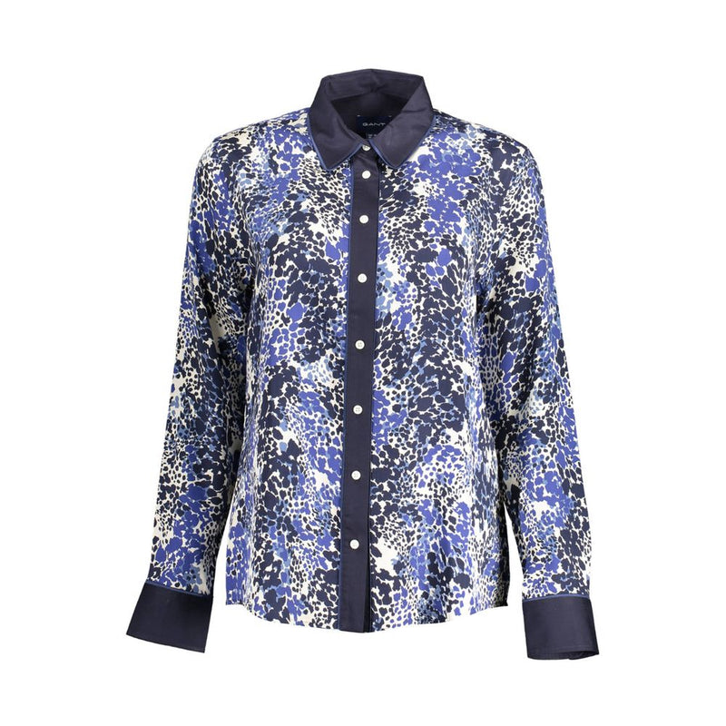 Gant Blue Lyocell Shirt - Élégance et Confort au Quotidien