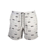 Short de bain Karl Lagerfeld en polyester blanc pour homme