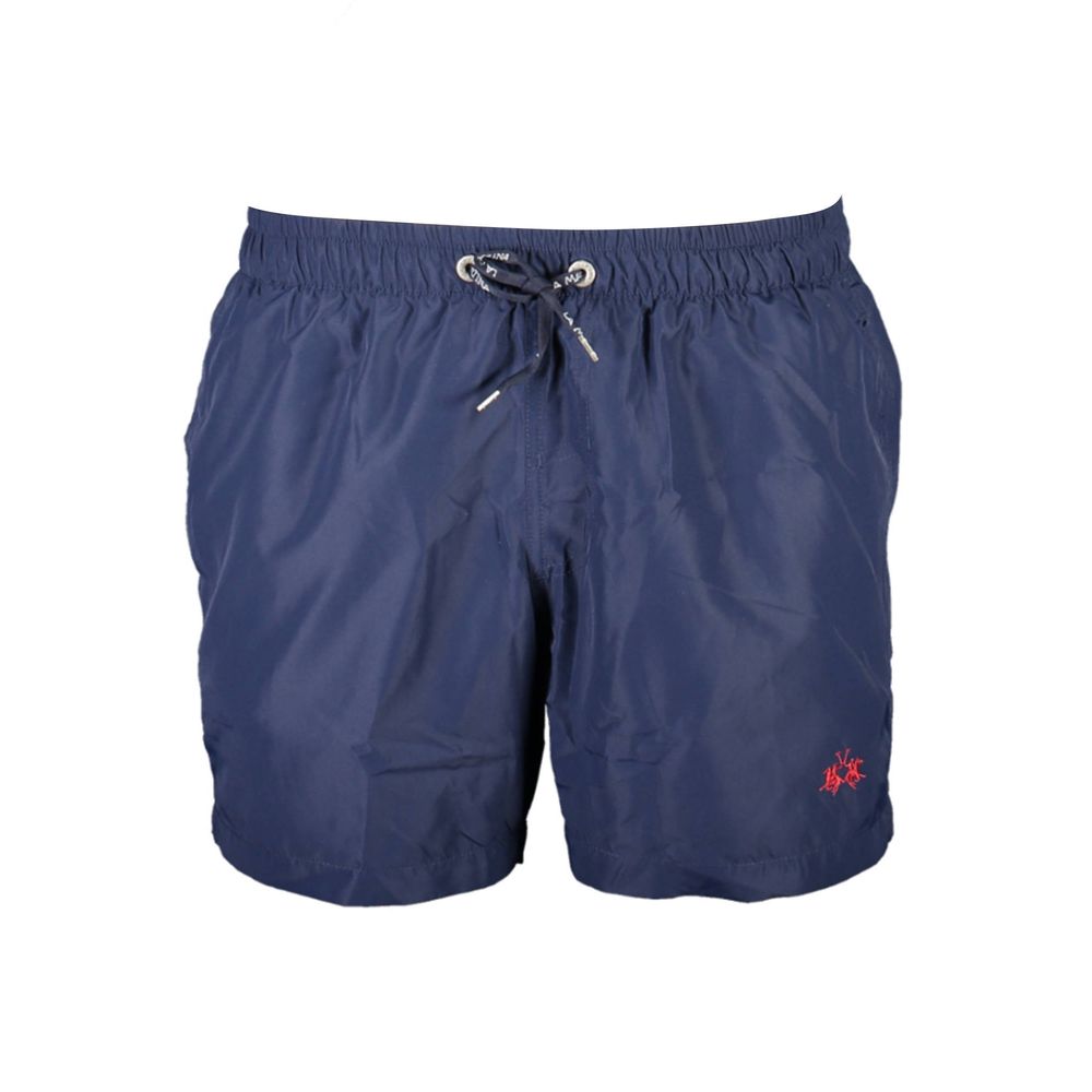 La Martina Blue Polyester Swimwear - Confort et Élégance