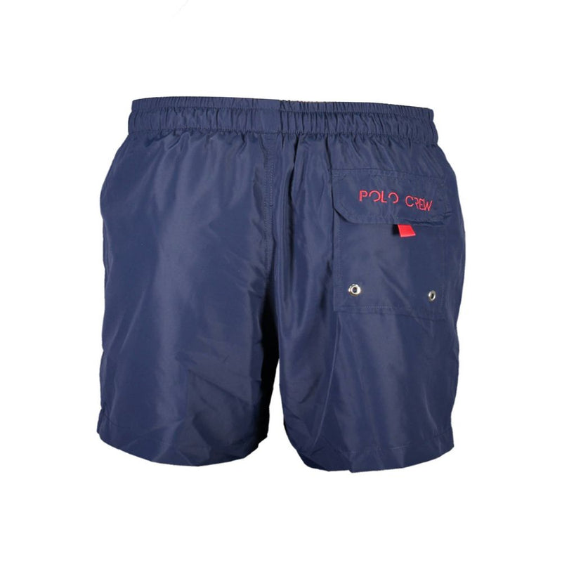 La Martina Blue Polyester Swimwear - Stylish Beach Boxers