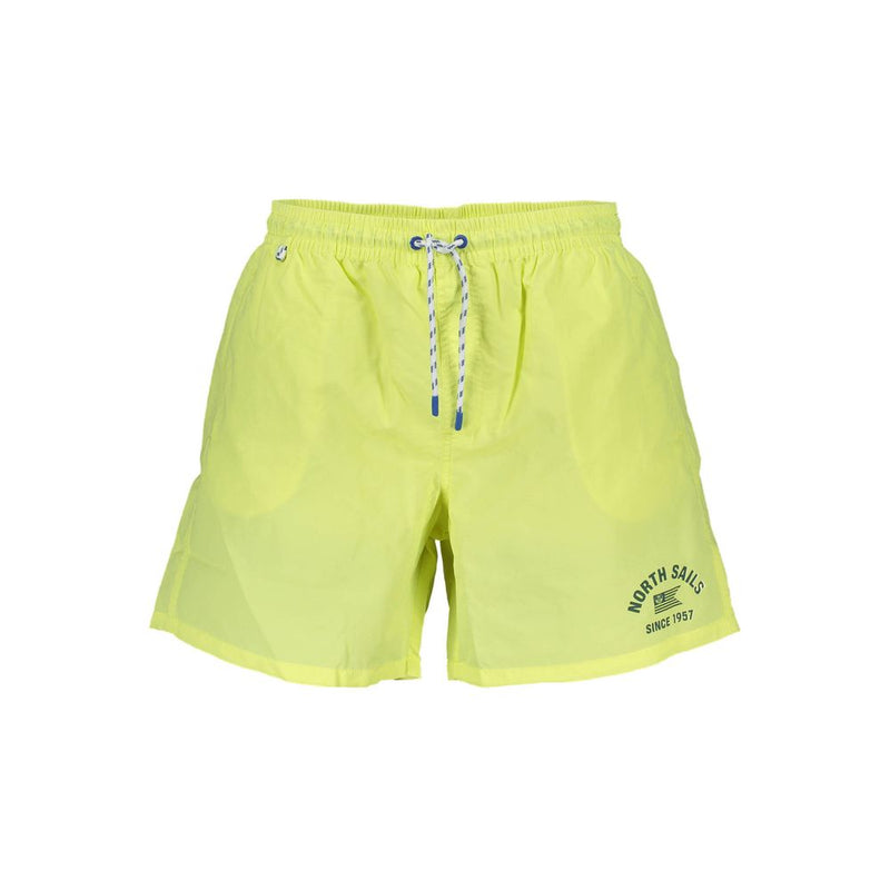 North Sails Yellow Swim Shorts with Elastic Waistband