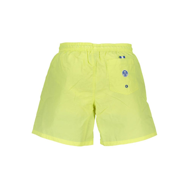 North Sails Yellow Swim Shorts with Elastic Waistband
