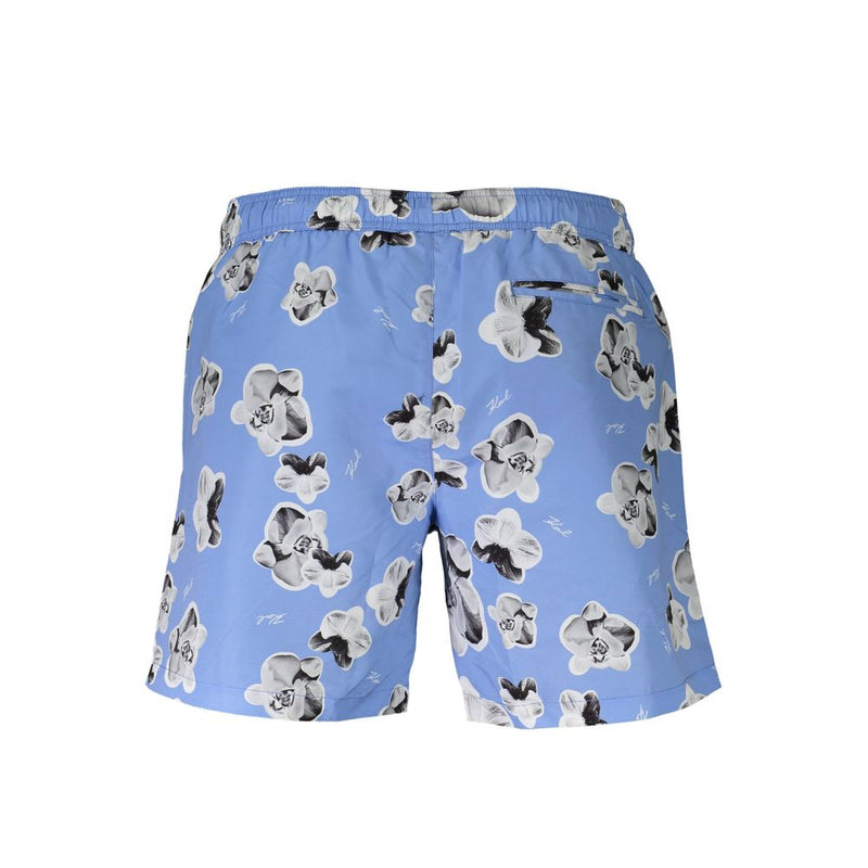 Karl Lagerfeld Blue Polyester Swimwear - Stylish & Functional
