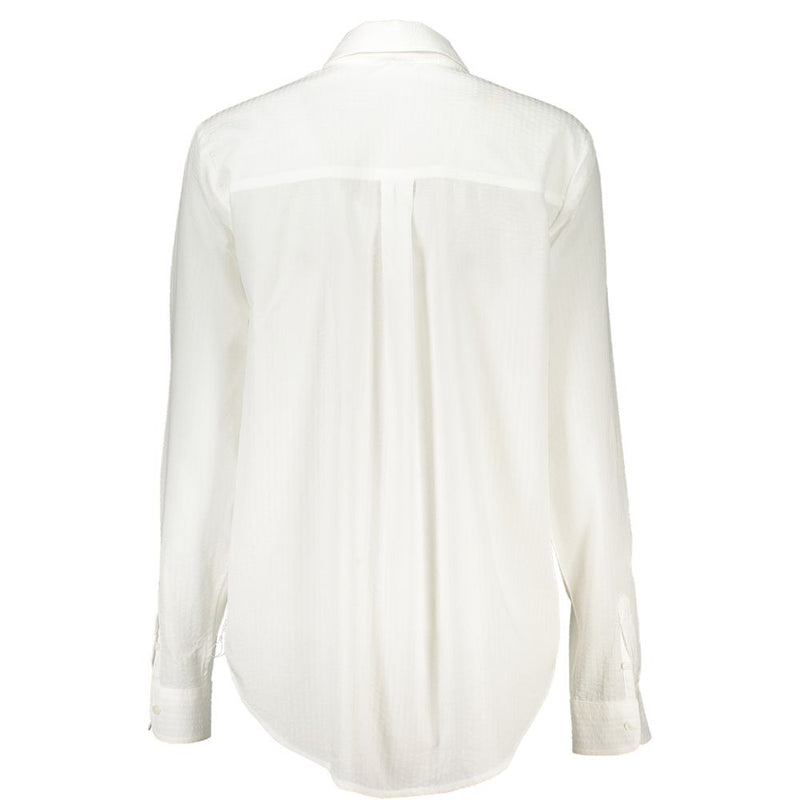 Desigual White Cotton Shirt - Élégance et Confort au Quotidien