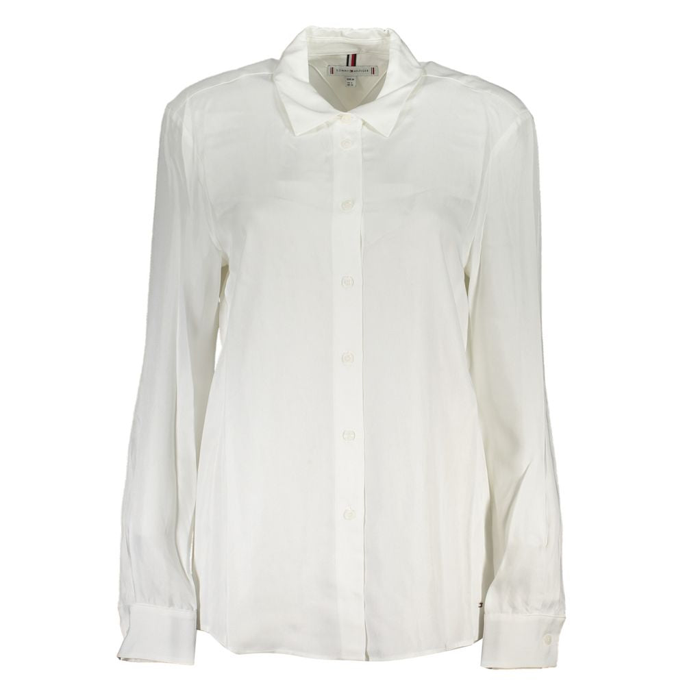 Chemise Blanche en Viscose Tommy Hilfiger - Élégante et Durable