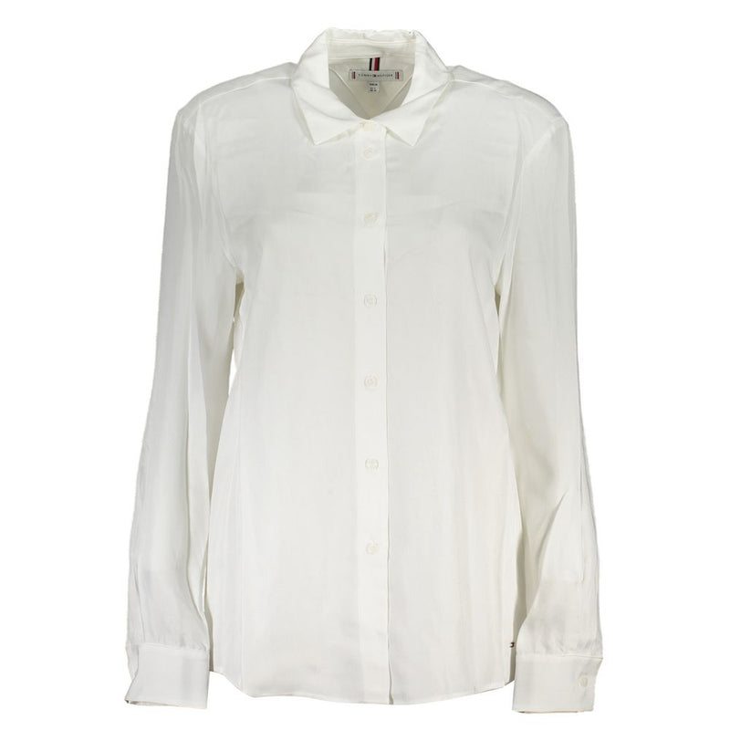 Chemise Blanche en Viscose Tommy Hilfiger - Élégante et Durable