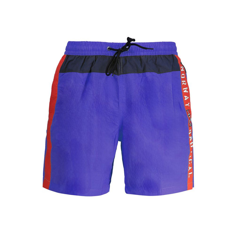 Norway 1963 Blue Polyester Swimwear for Men - Stylish & Functional