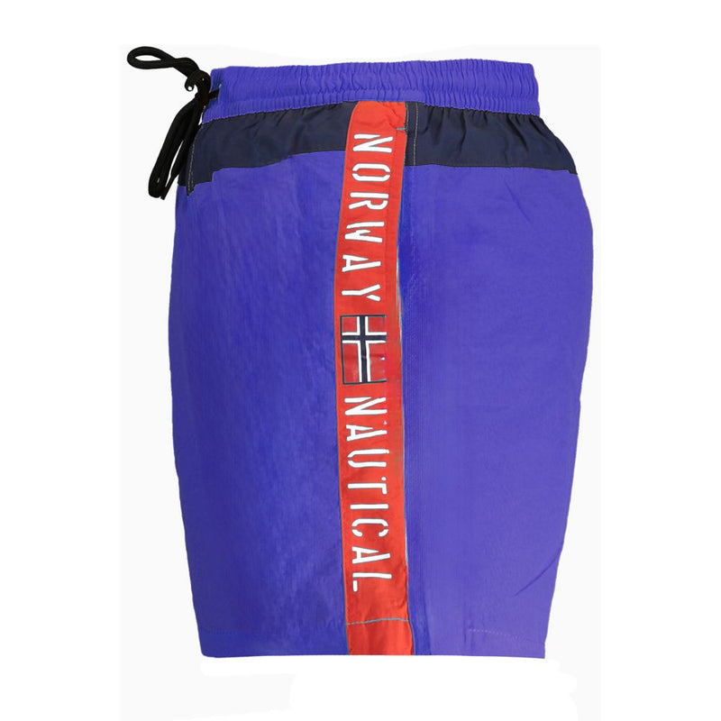 Norway 1963 Blue Polyester Swimwear for Men - Stylish & Functional
