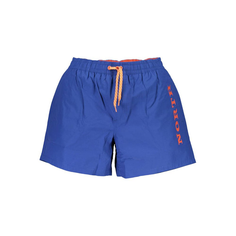 North Sails Blue Polyester Swim Boxer Shorts for Men