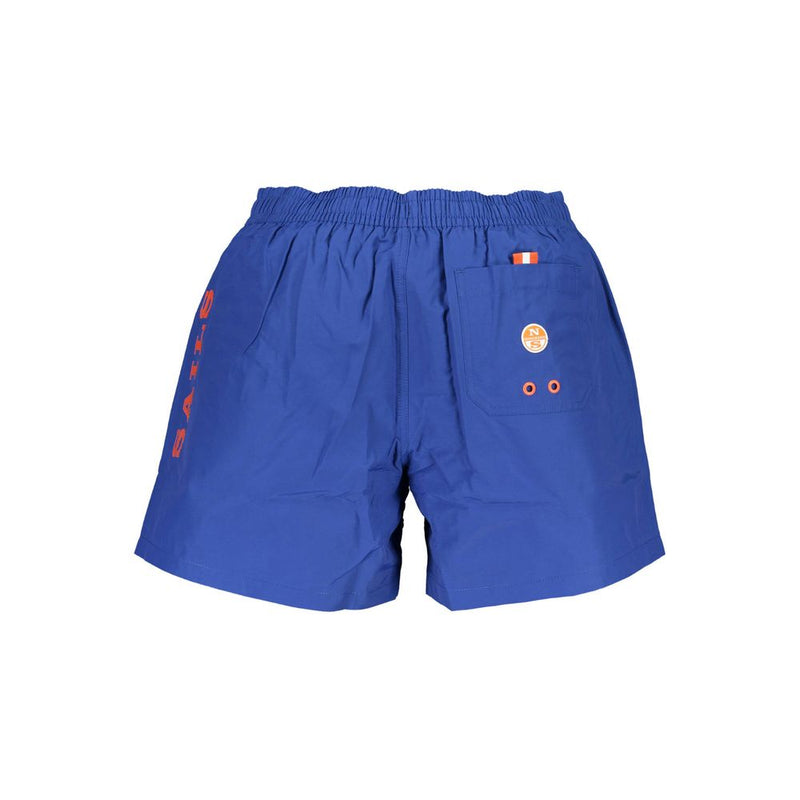 North Sails Blue Polyester Swim Boxer Shorts for Men