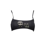 Karl Lagerfeld Black Elastane Swimwear - Chic & Comfortable