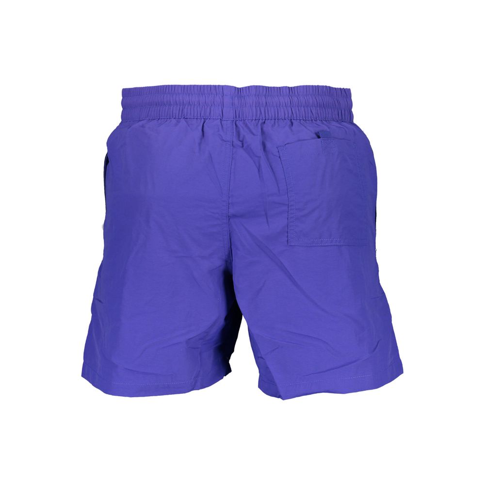 Shorts de bain en polyamide bleu pour hommes - Norway 1963