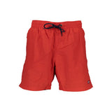 Shorts de bain en polyamide rouge Norway 1963 pour hommes