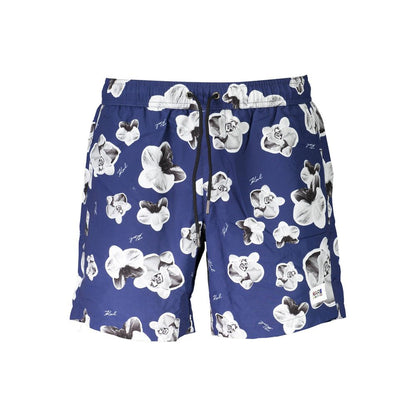 Karl Lagerfeld Blue Polyester Swimwear