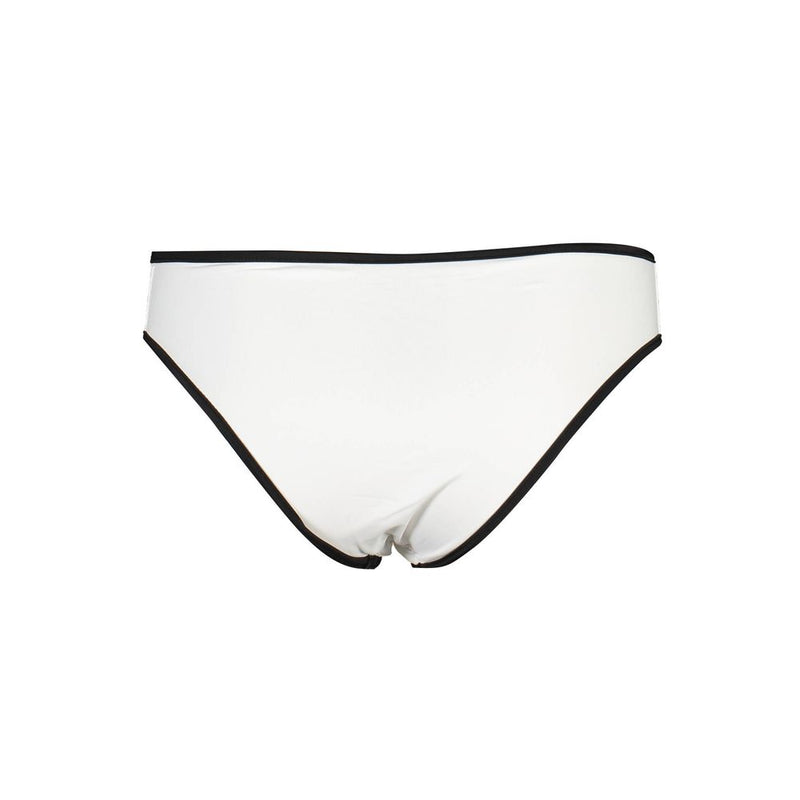 Karl Lagerfeld White Elastane Swim Briefs for Women