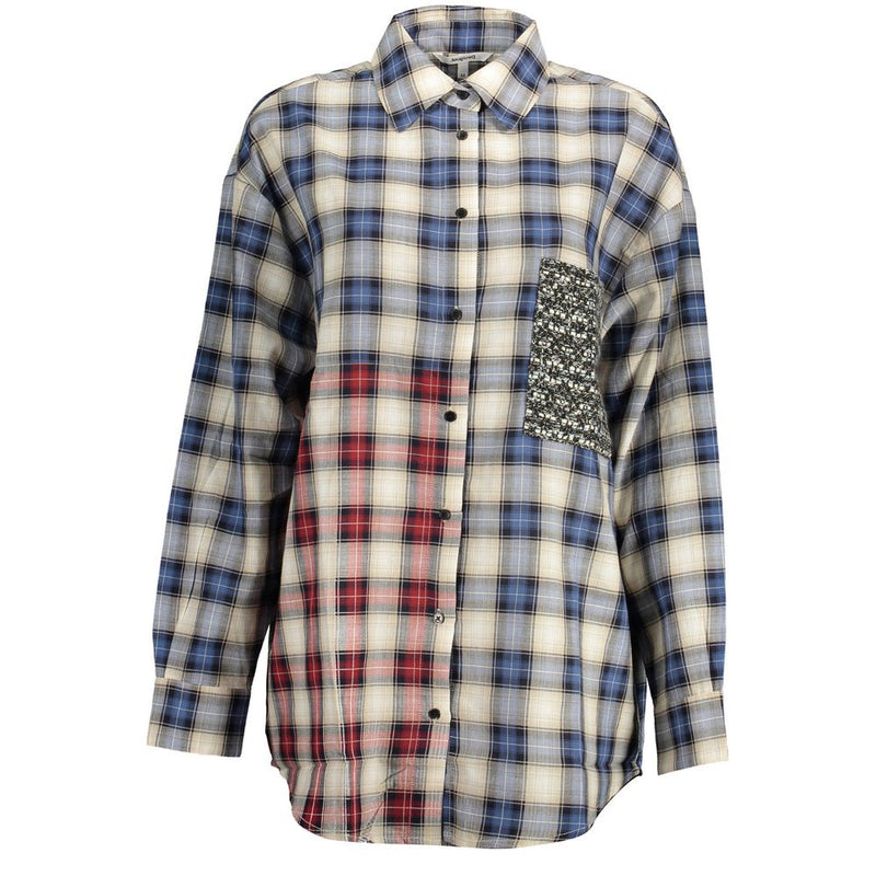 Chemise en coton bleu Desigual