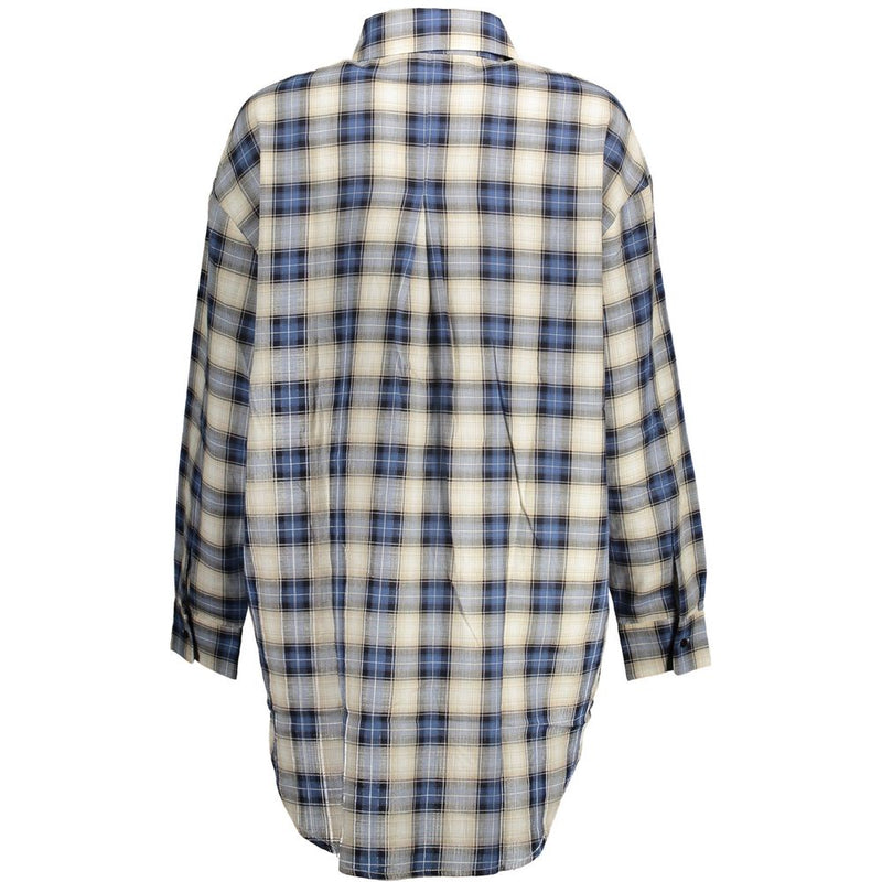 Chemise en coton bleu Desigual