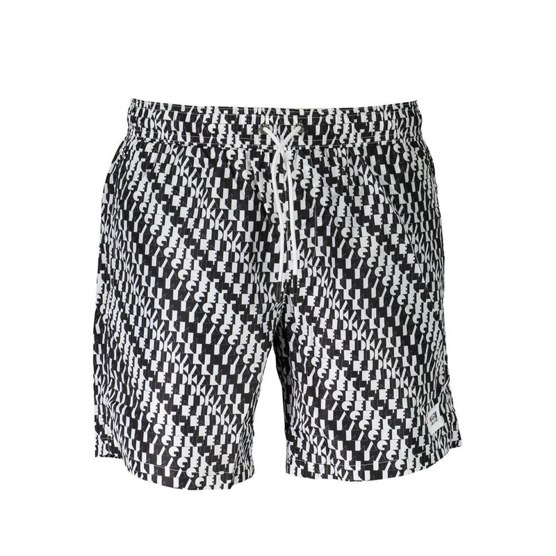 Karl Lagerfeld White Polyester Swimwear - Medium Swim Boxer