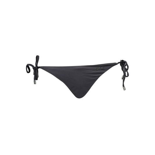 Karl Lagerfeld Black Elastane Swim Briefs for Women