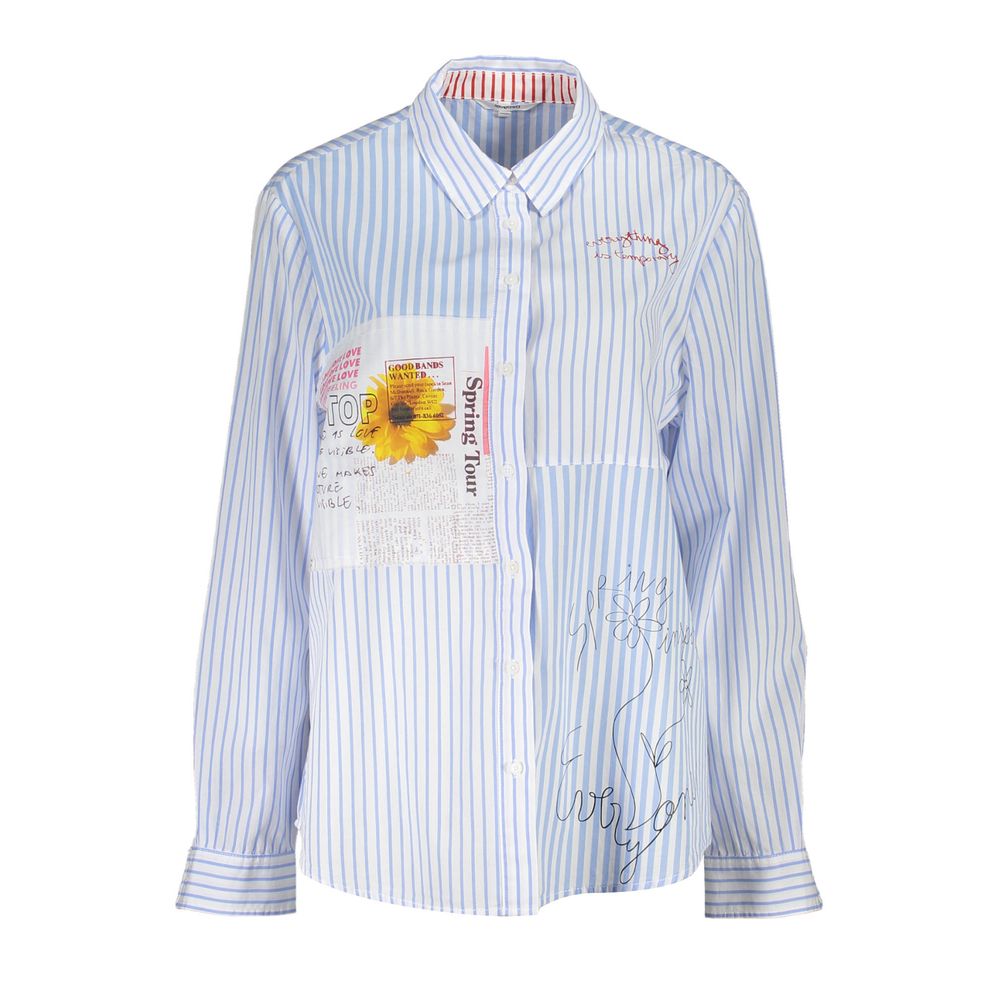 Chemise en Viscose Bleue Desigual - Élégante et Confortable
