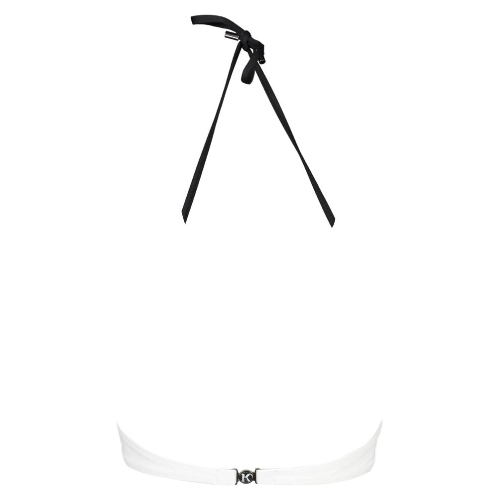 Karl Lagerfeld White Elastane Swimwear - Élégance et Confort