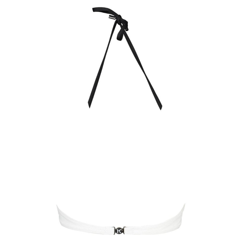 Karl Lagerfeld White Elastane Swimwear - Élégance et Confort