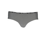 Karl Lagerfeld Black Elastane Swim Briefs for Stylish Swimming