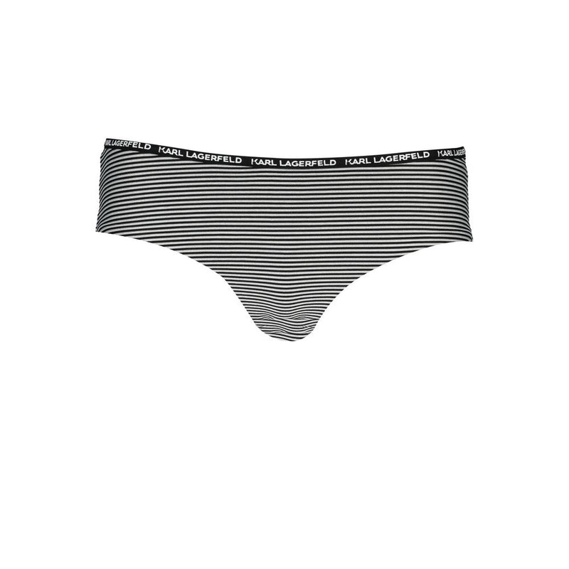 Karl Lagerfeld Black Elastane Swim Briefs for Stylish Swimming