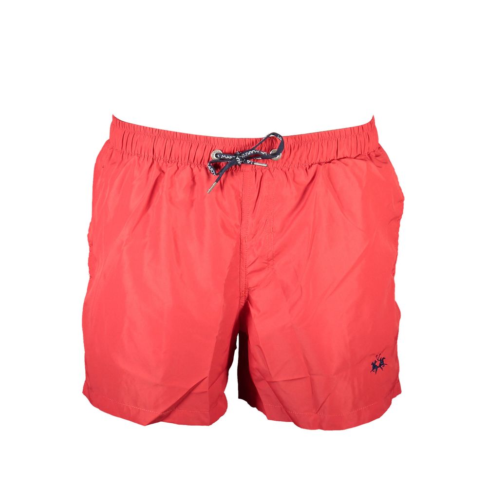 La Martina Red Polyester Swimwear - Élégance et Performance