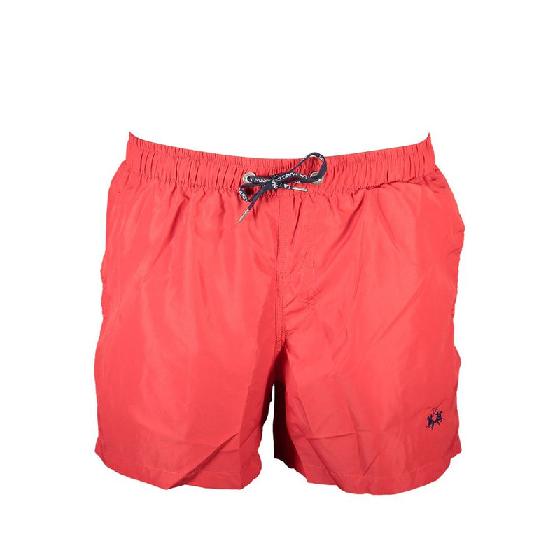 La Martina Red Polyester Swimwear - Élégance et Performance