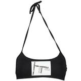 Maillot de bain noir en élasthanne Karl Lagerfeld pour femmes