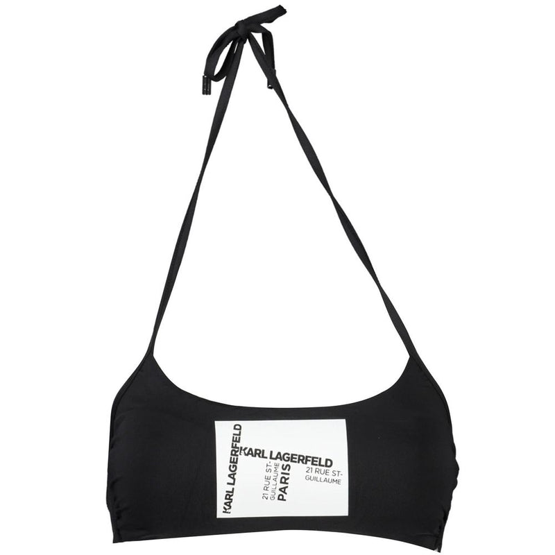 Maillot de bain noir en élasthanne Karl Lagerfeld pour femmes