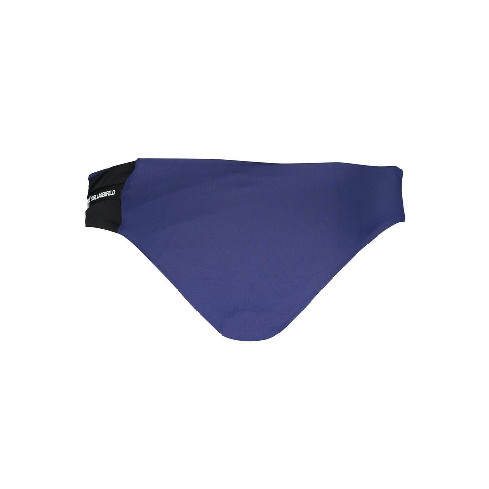 Karl Lagerfeld Blue Elastane Swim Briefs for Women