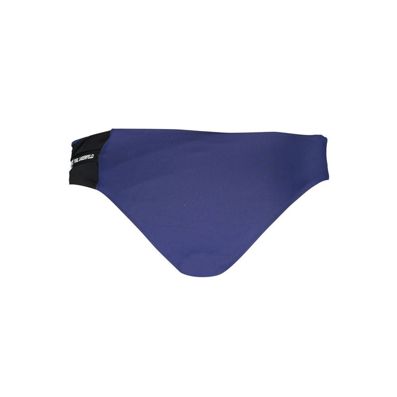 Karl Lagerfeld Blue Elastane Swim Briefs for Women