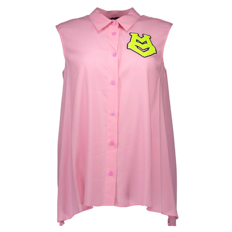 Love Moschino Pink Viscose Shirt - Elegant & Versatile