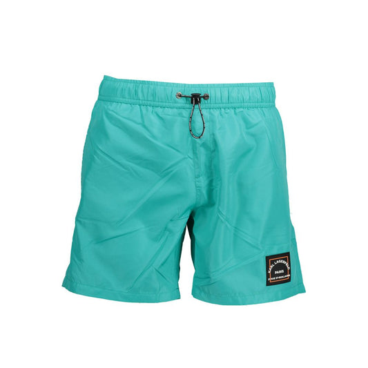 Maillot de bain vert en polyester de Karl Lagerfeld