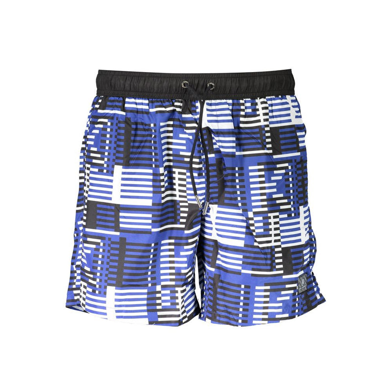 Karl Lagerfeld Blue Polyester Swim Boxer - Allure et Fonctionnalité