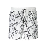 Maillot de bain blanc en polyester de Karl Lagerfeld