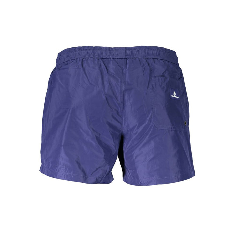 Karl Lagerfeld Blue Polyester Swim Boxer - Élégants Shorts de Bain