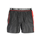 Maillot de bain noir en polyester de Karl Lagerfeld