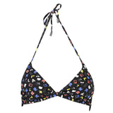 Maillot de bain triangle noir en élasthanne Karl Lagerfeld
