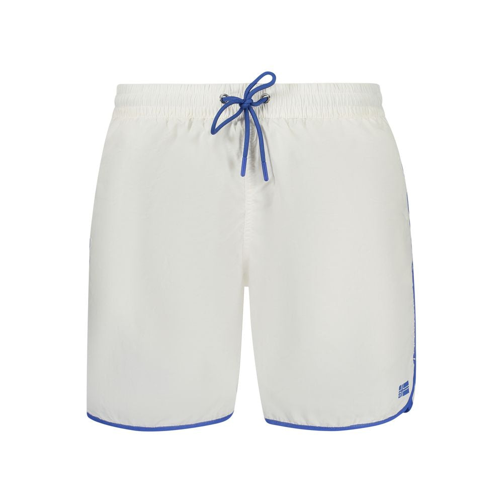 Maillot de bain en polyamide blanc Norway 1963