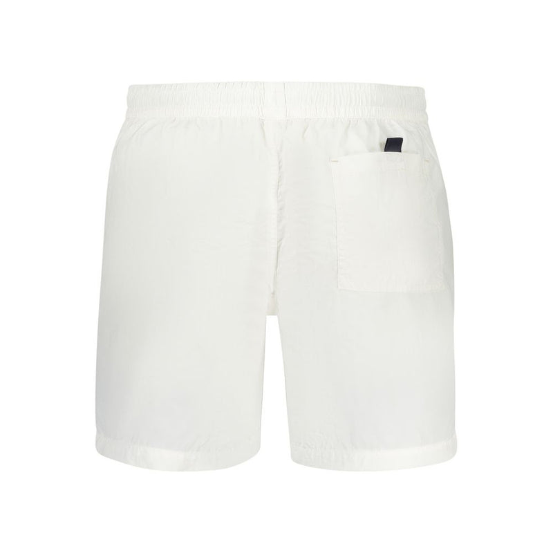Shorts de bain en polyamide blanc Norway 1963 pour hommes