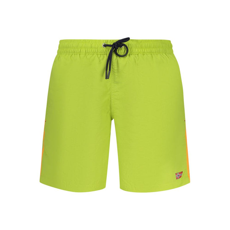 Shorts de Bain Polyamide Verts Norway 1963 pour Hommes