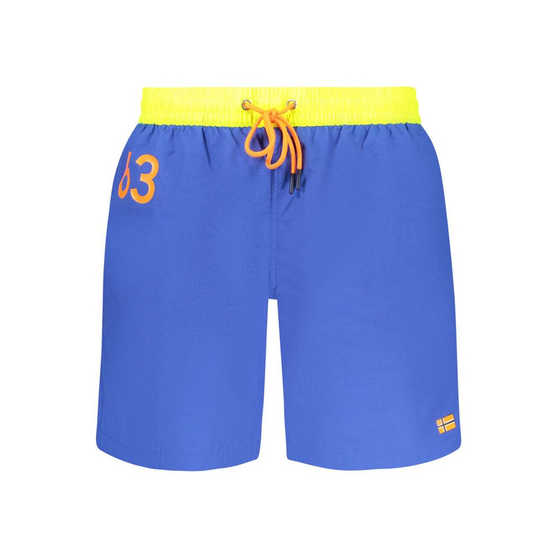 Maillot de bain en polyamide bleu Norway 1963
