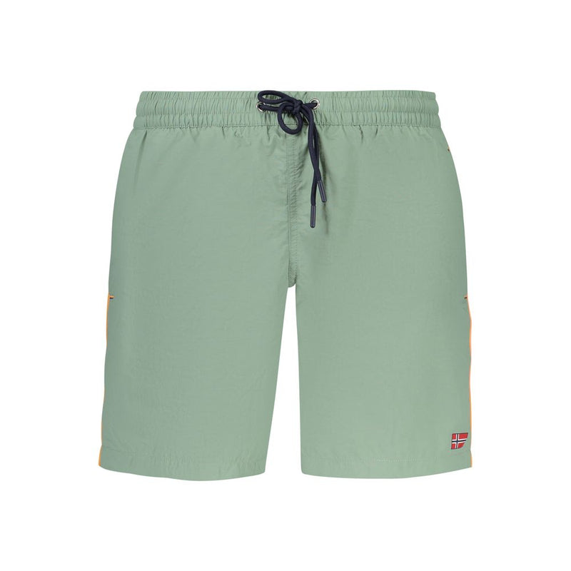 Norway 1963 Green Polyamide Swimwear - Comfort and Style for Men