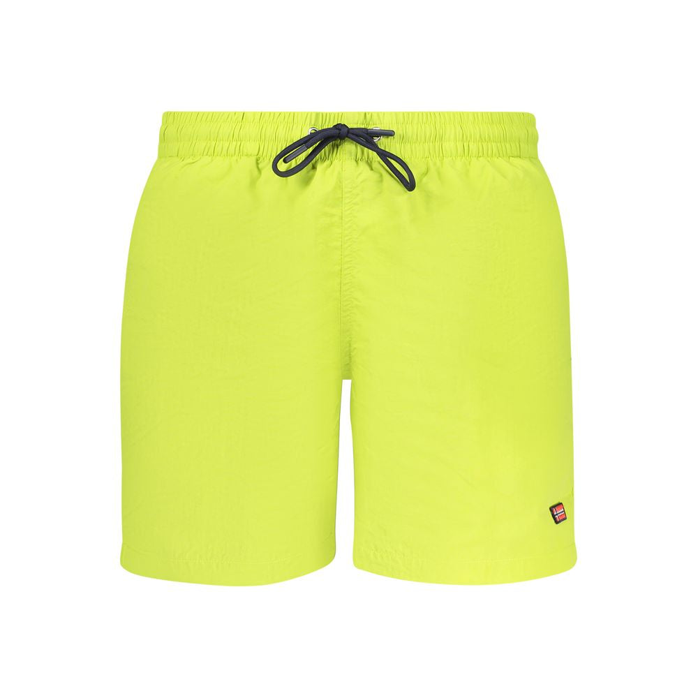 Norway 1963 Green Polyamide Swim Boxer Shorts for Men