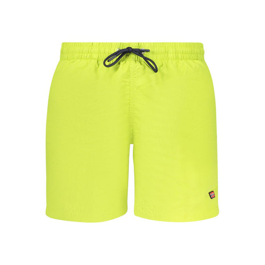 Norway 1963 Green Polyamide Swim Boxer Shorts for Men