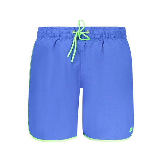 Norway 1963 Blue Polyamide Swim Boxer Shorts for Men